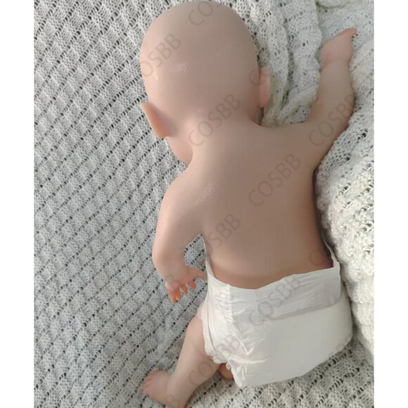 45cm Open Eyes Newborn 6.71lbs Full Body Silicone Reborn Baby Girl Dolls - Picture 11 of 15
